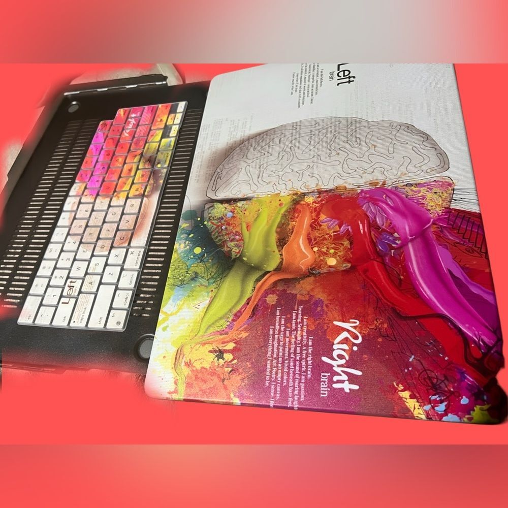 MultiColor Brain Matte Hard Shell top bottom and keyboard cover MacBook Pro 16”